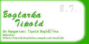 boglarka tipold business card